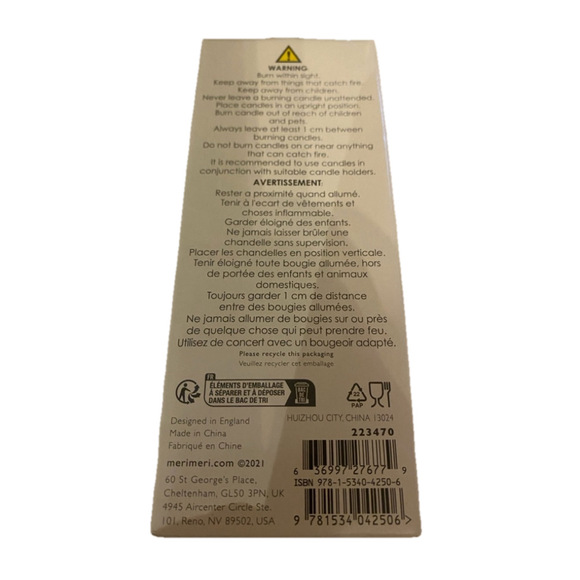 Meri Meri x Ladurée Candles, 16ct, Pink & Gold - Picture 2 of 2